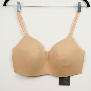 Knix WingWoman Contour Bra 34D – Warm Sand – Wireless Support – NWT